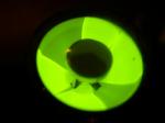 Leuchtschirm EM34 Hersteller 'CIFTE', Frankreich mit gelblich-grünen Phosphor.