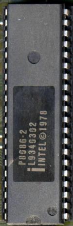 Intel CPU 8086 auf dem Motherboard im IBM PS/2 Mod.30 - Type 8530