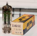 Valvo E182CC tube box and tube with matching serial numbers, also note date on box.