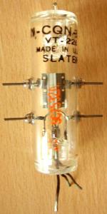 This tube was made by Slater in June 1945.