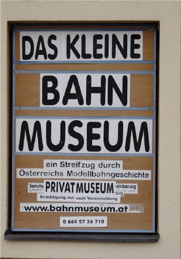 Austria: Das kleine Bahn-Museum in 2571 Altenmarkt a. d. Triesting