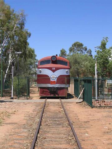 Australia: Old Ghan Heritage Railway and Museum in 0870 Alice Springs