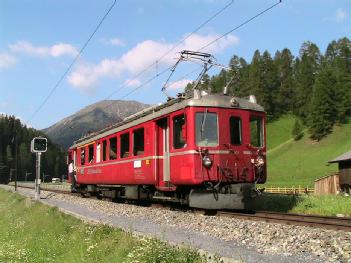 Schweiz / Switzerland: historic RhB in der Lok-Remise in Landquart in 7302 Landquart