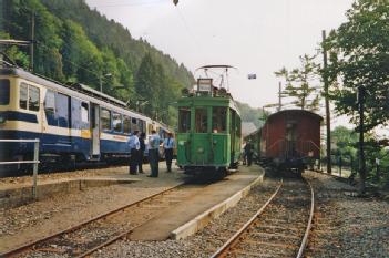 Switzerland: Chemin de fer-musée Blonay-Chamby - Museumsbahn Blonay–Chamby in 1832 Chaulin