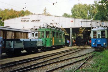 Switzerland: Chemin de fer-musée Blonay-Chamby - Museumsbahn Blonay–Chamby in 1832 Chaulin