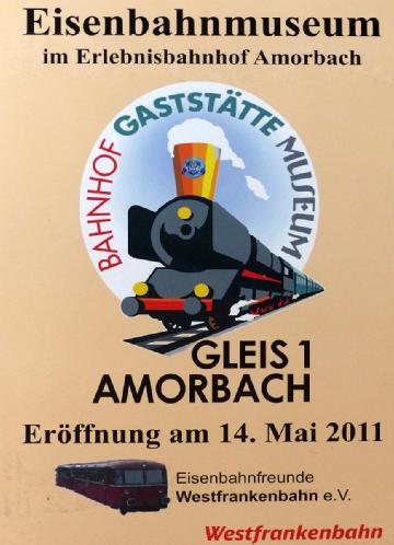 Germany: Eisenbahnmuseum Amorbach - Erlebnisbahnhof Gleis 1 in 63916 Amorbach