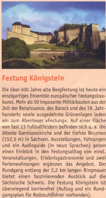 Germany: Festung Königstein in 01824 Königstein