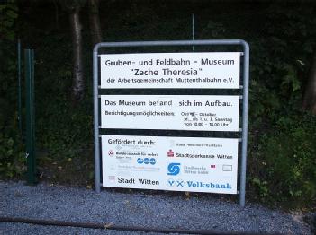 Germany: Gruben- und Feldbahnmuseum Zeche Theresia in 58452 Witten-Bommern