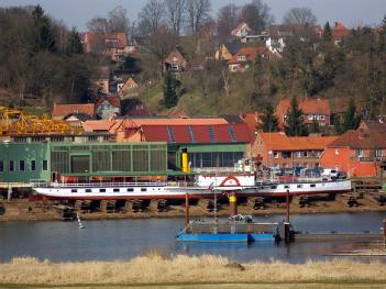 Germany: Museumsschiff Raddampfer Kaiser Wilhelm in 21481 Lauenburg/Elbe