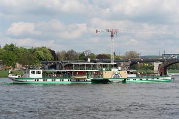 Germany: Sächsische Dampfschiffahrt - Raddampfer Kurort Rathen in 01067 Dresden