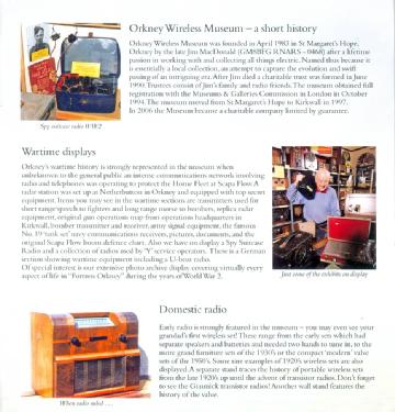 Great Britain (UK): Orkney Wireless Museum in KW15 1LB Kirkwall, Orkney